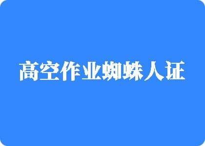 骚逼com高空作业蜘蛛人证